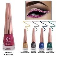 Looks United Smudge Proof Shimmer Glitter Metallic Eyeliner Multicolor Pack Of 5-thumb1