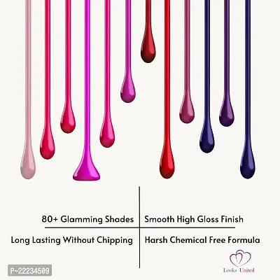 12 High Gloss Smooth Finish Long Lasting Without Chipping Nail Polish Multicolor  (Pack of 12)-thumb3