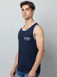 Classic Cotton Printed Gym Vest for Men, Pack of 2-thumb1