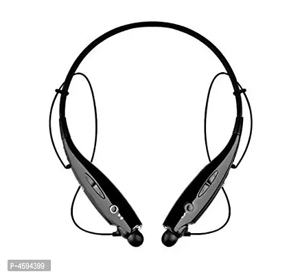 Premium Black Wireless Neckband Bluetooth Earphone Headset