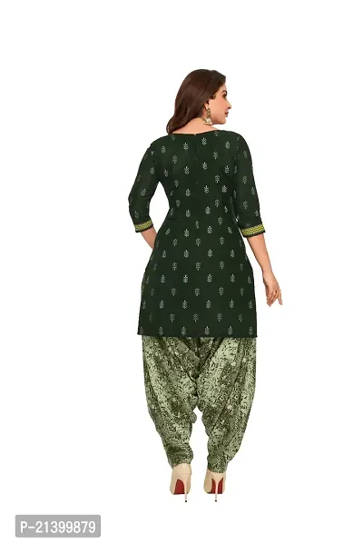 Elegant Cotton Black Printed Dress Material With Dupatta Set For Women-thumb3