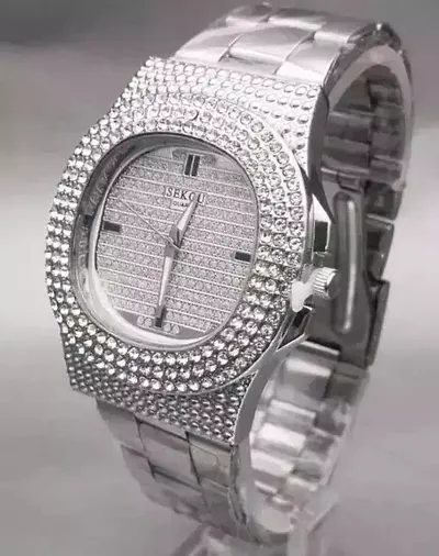 Latest Analog Diamond Watch For Men