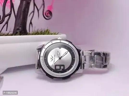 Stylish Silver Alloy Analog Watch For Men