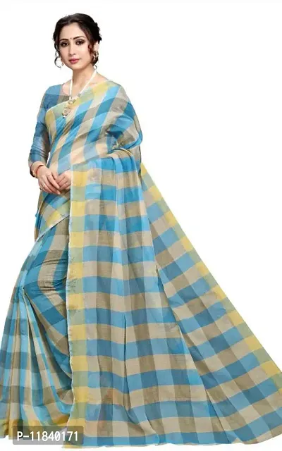 Beautiful Art Silk Saree with Blouse piece-thumb3