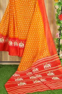 Beautiful Art Silk Saree with Blouse piece-thumb1