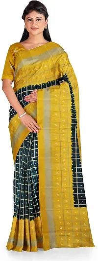 Beautiful Art Silk Saree with Blouse piece-thumb1