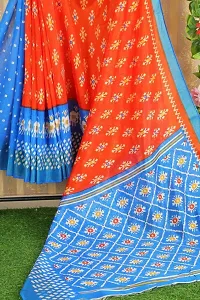 Beautiful Art Silk Saree with Blouse Piece-thumb1