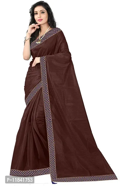 Beautiful Art Silk Saree With Blouse Piece Pack Of 2-thumb2