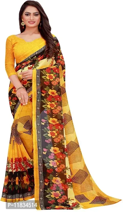 Beautiful Georgette Saree with Blouse Piece Pack Of 2-thumb2