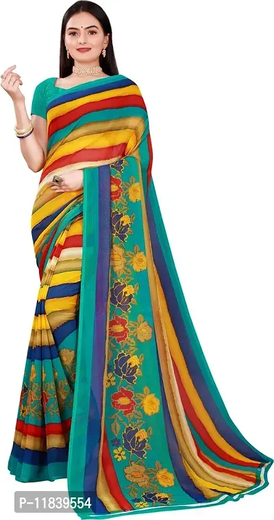 Beautiful Georgette Saree with Blouse piece-thumb3