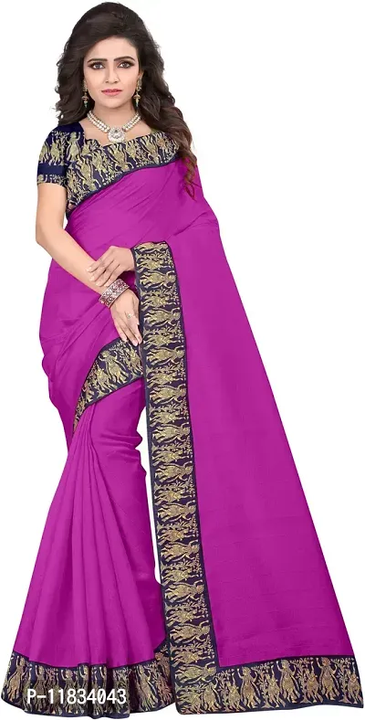 Beautiful Silk Blend Saree with Blouse Piece