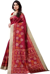 Beautiful Art Silk Saree with Blouse piece-thumb2