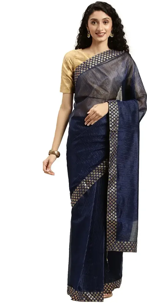 Beautiful Art Silk Saree with Blouse piece