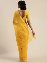 Beautiful Cotton Blend Saree with Blouse piece-thumb1