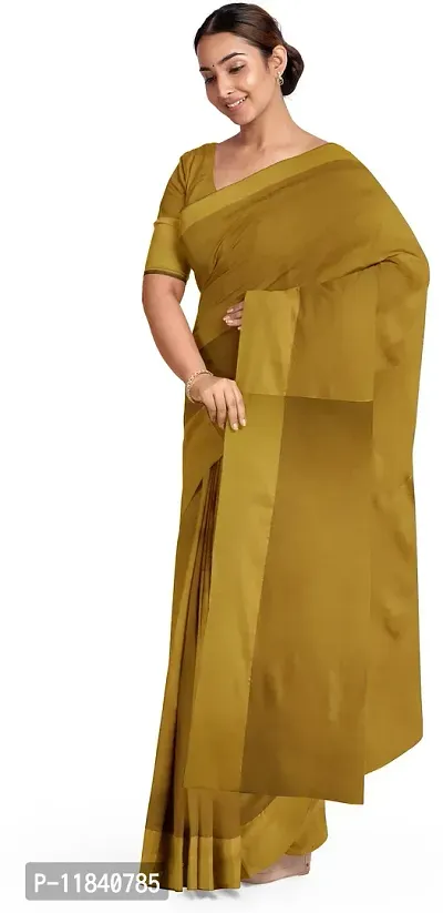 Beautiful Cotton Silk Saree with Blouse piece-thumb0