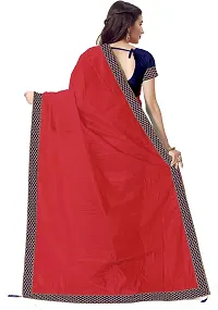 Beautiful Art Silk Saree with Blouse piece-thumb1