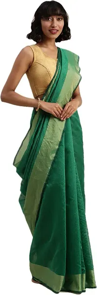 Beautiful Art Silk Saree with Blouse piece-thumb3