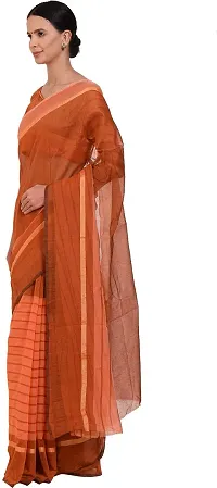 Beautiful Cotton Blend Saree with Blouse piece-thumb3