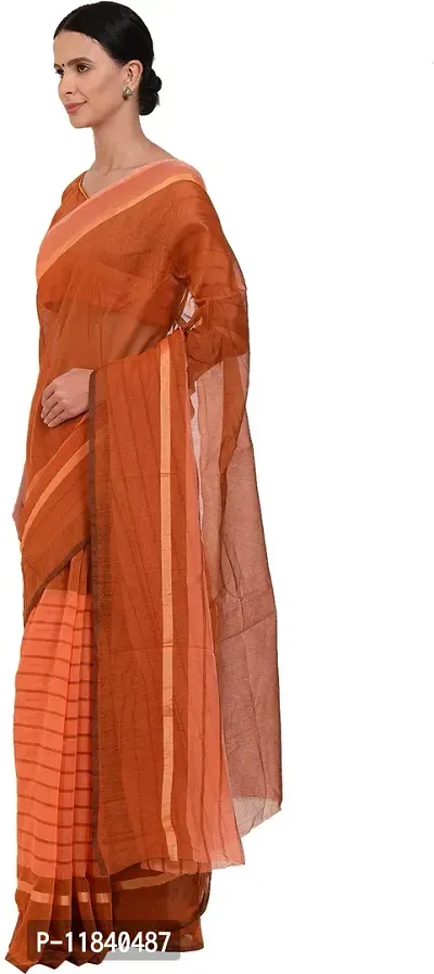 Beautiful Cotton Blend Saree with Blouse piece-thumb4