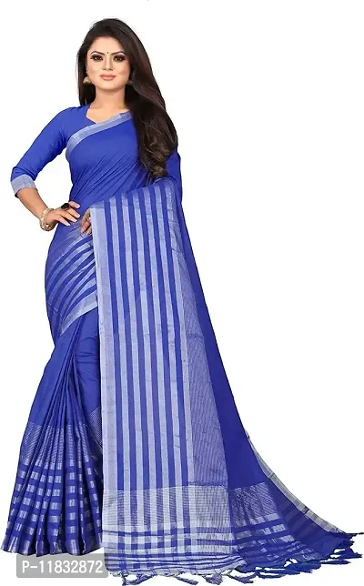 Beautiful Art Silk Saree with Blouse Piece-thumb0