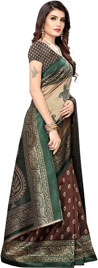 Beautiful Art Silk Saree with Blouse piece-thumb2