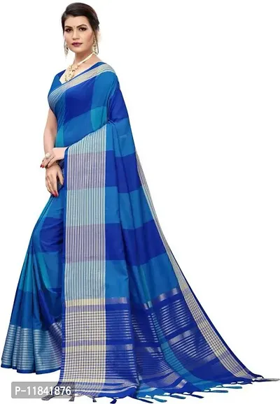 Beautiful Art Silk Saree with Blouse piece-thumb4