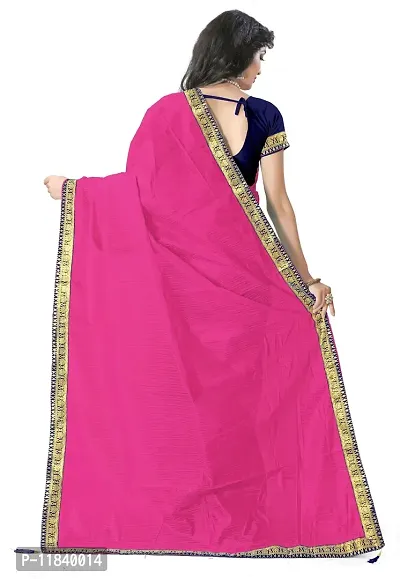 Beautiful Art Silk Saree with Blouse piece-thumb2