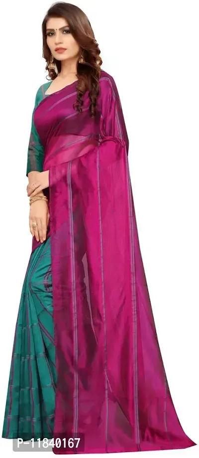 Beautiful Cotton Silk Saree with Blouse piece-thumb3