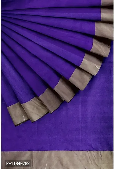 Beautiful Cotton Silk Saree with Blouse piece-thumb0