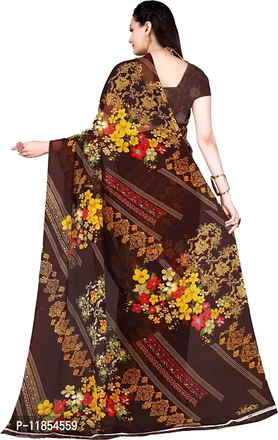 Beautiful Georgette Saree With Blouse Piece Pack Of 2-thumb3