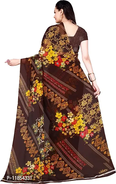 Beautiful Georgette Saree With Blouse Piece Pack Of 2-thumb3