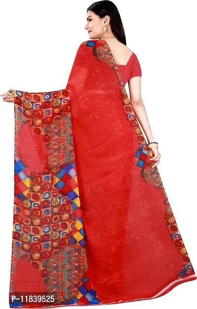 Beautiful Georgette Saree with Blouse piece-thumb2