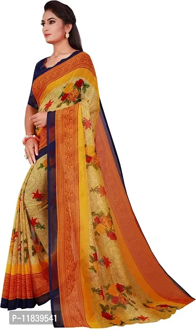 Beautiful Georgette Saree with Blouse piece-thumb2