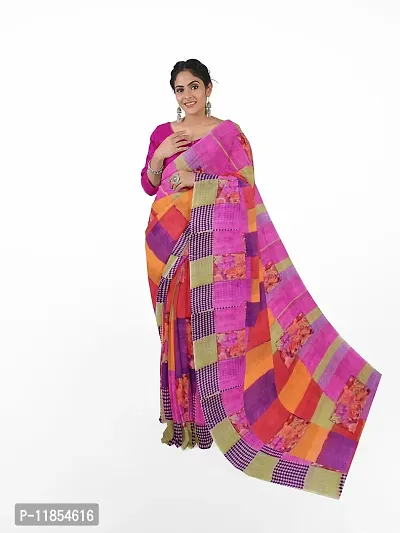 Beautiful Georgette Saree with Blouse piece-thumb0