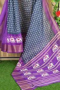 Beautiful Art Silk Saree with Blouse Piece-thumb1