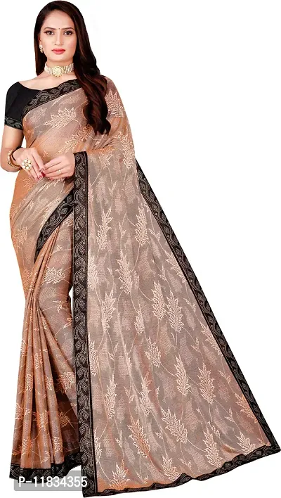 Beautiful Lycra Saree with Blouse Piece