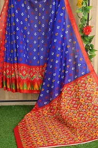 Beautiful Art Silk Saree with Blouse Piece-thumb1