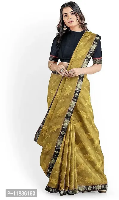 Beautiful Lycra Saree with Blouse Piece-thumb0