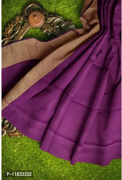 Beautiful Cotton Silk Saree with Blouse Piece-thumb0