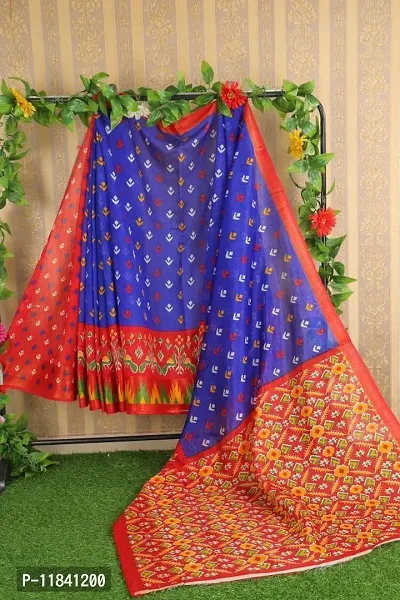 Beautiful Art Silk Saree with Blouse piece-thumb0