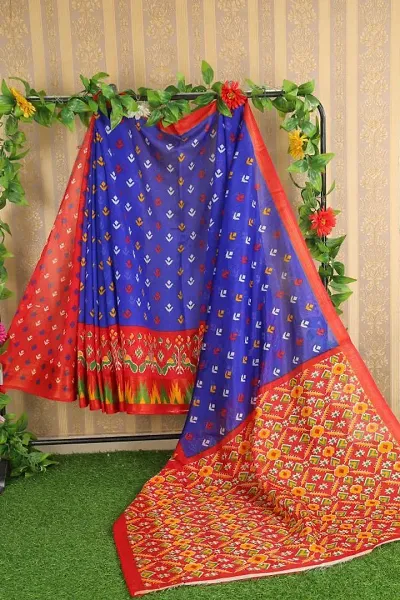 New In Art Silk Saree with Blouse piece 