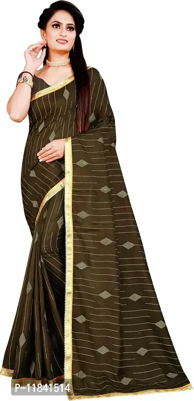 Beautiful Art Silk Saree with Blouse piece-thumb0