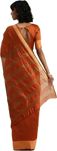 Beautiful Art Silk Saree with Blouse Piece-thumb1