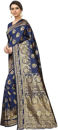 Beautiful Art Silk Saree with Blouse piece-thumb1