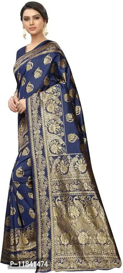 Beautiful Art Silk Saree with Blouse piece-thumb2