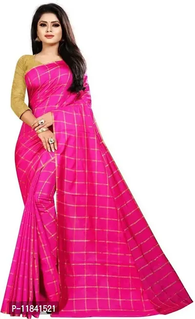 Beautiful Art Silk Saree with Blouse piece-thumb0