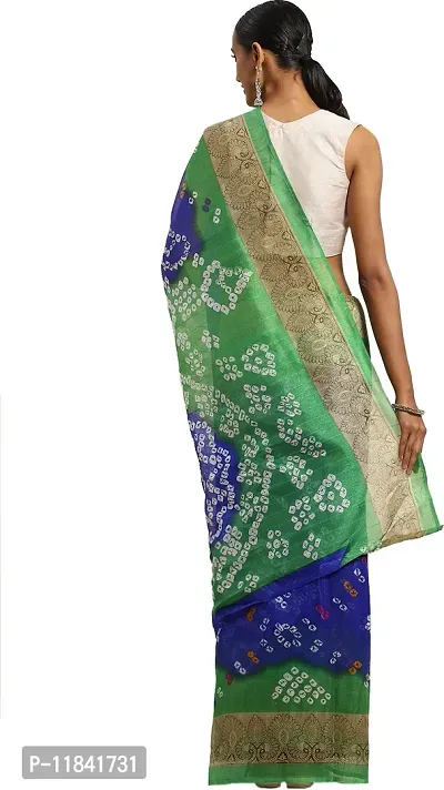 Beautiful Art Silk Saree with Blouse piece-thumb2