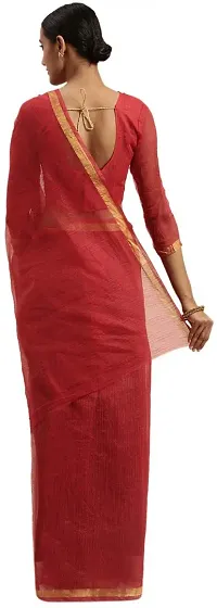 Beautiful Art Silk Saree with Blouse piece-thumb1