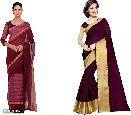 Beautiful Georgette Saree with Blouse Piece Pack Of 2-thumb0