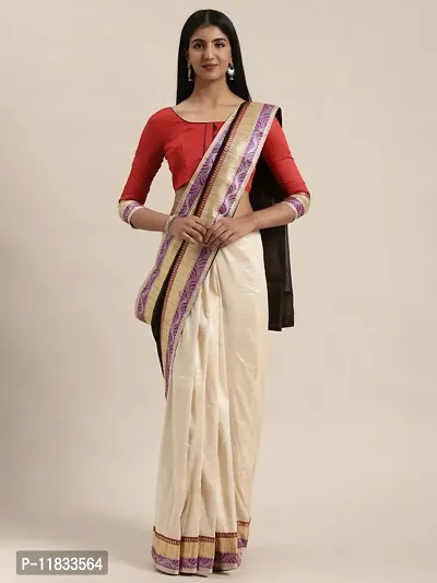 Beautiful Chiffon Saree with Blouse Piece-thumb0